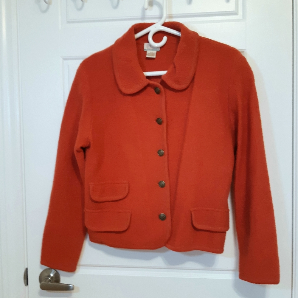 Vintage Jeremy Scott Braemar 100% wool orange blazer